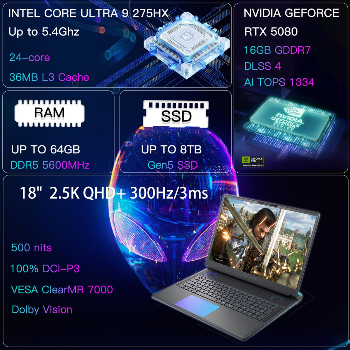Alienware x17 R2 Gaming Laptop – 17.3" FHD 480Hz – 7 Styles - Flex Gamingproduct_type