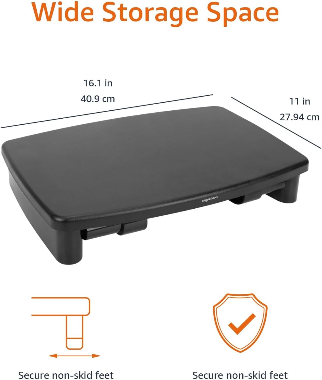 Amazon Basics Adjustable Monitor Stand Riser 3-Level – Black - Flex Gamingproduct_type