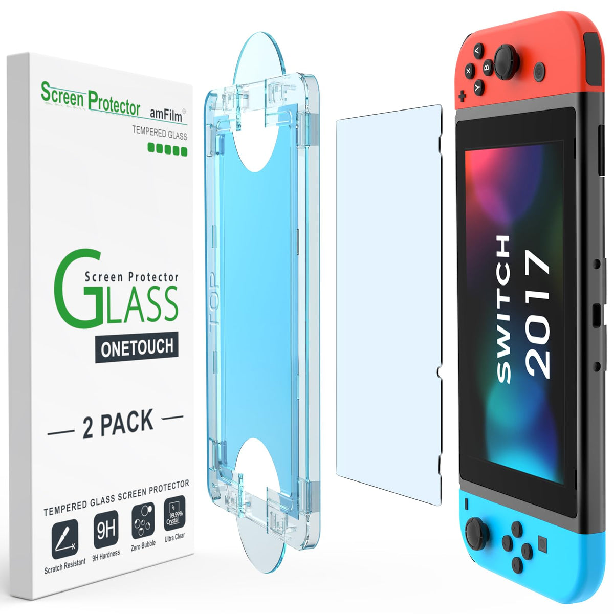 amFilm OneTouch Nintendo Switch 2 Screen Protector – 4 Sizes & 2 Finishes - Flex Gamingproduct_type