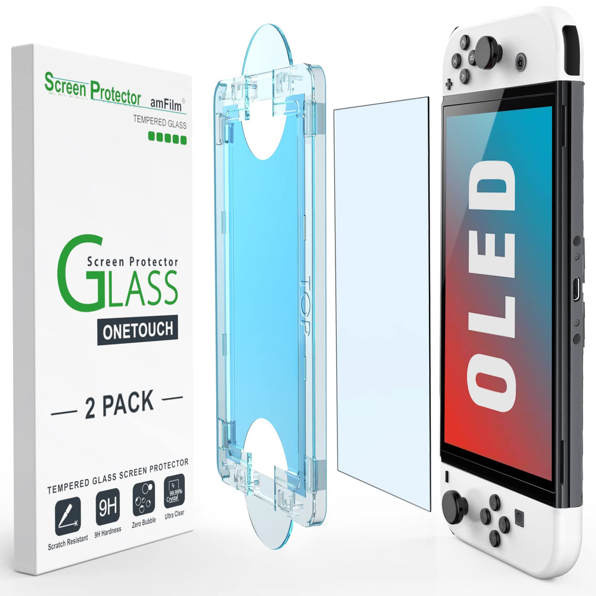 amFilm OneTouch Nintendo Switch 2 Screen Protector – 4 Sizes & 2 Finishes - Flex Gamingproduct_type