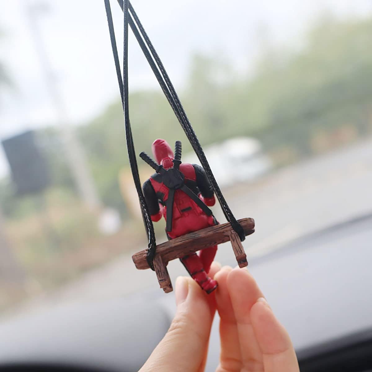 Anime Deadpool Car Rearview Mirror Pendant – 2 Styles - Flex Gamingproduct_type