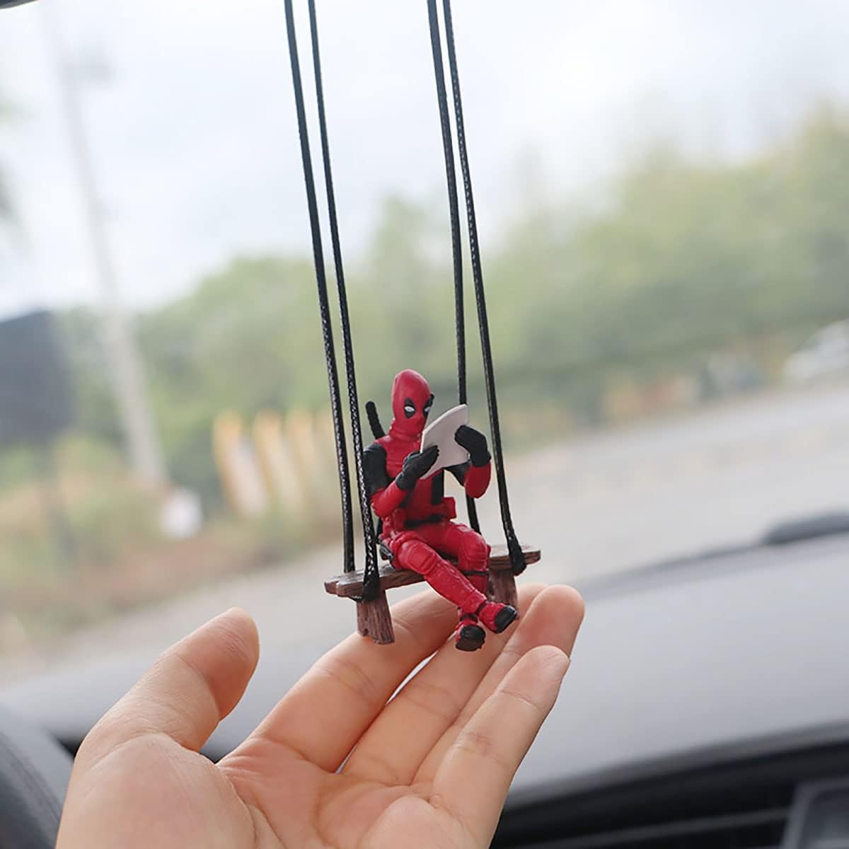 Anime Deadpool Car Rearview Mirror Pendant – 2 Styles - Flex Gamingproduct_type
