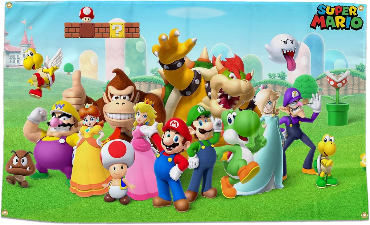AOFDLAT Super Mario Classic Game Flag Tapestry – 3x5 Ft - Flex Gamingproduct_type