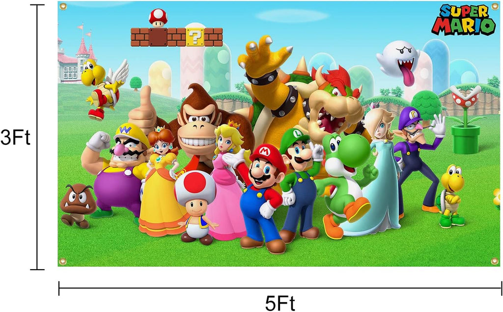 AOFDLAT Super Mario Classic Game Flag Tapestry – 3x5 Ft - Flex Gamingproduct_type