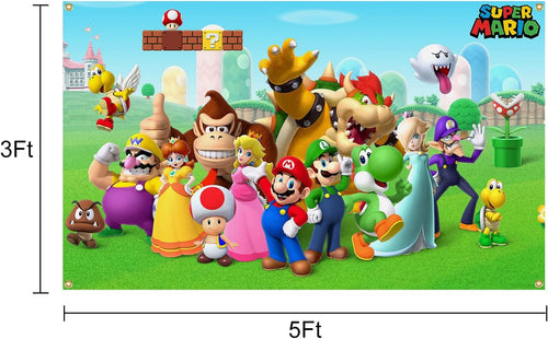AOFDLAT Super Mario Classic Game Flag Tapestry – 3x5 Ft - Flex Gamingproduct_type