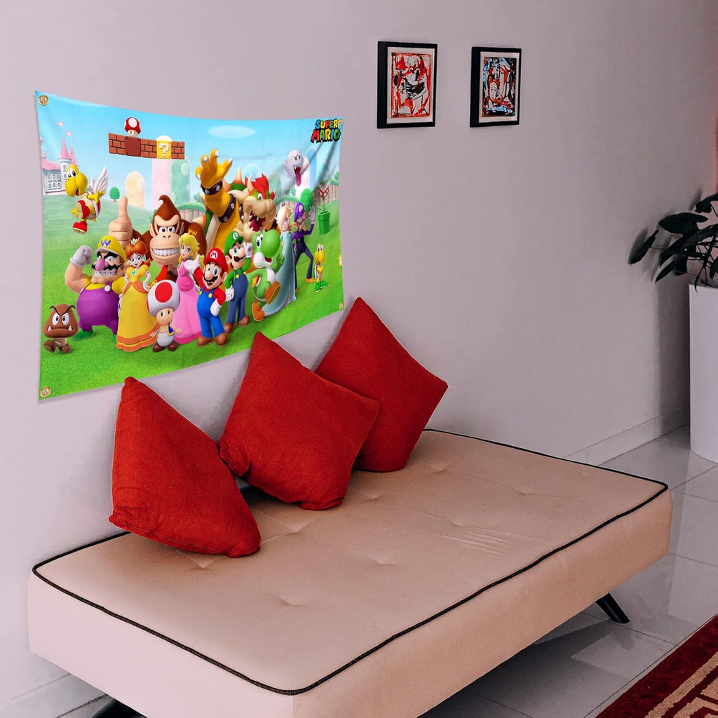 AOFDLAT Super Mario Classic Game Flag Tapestry – 3x5 Ft - Flex Gamingproduct_type