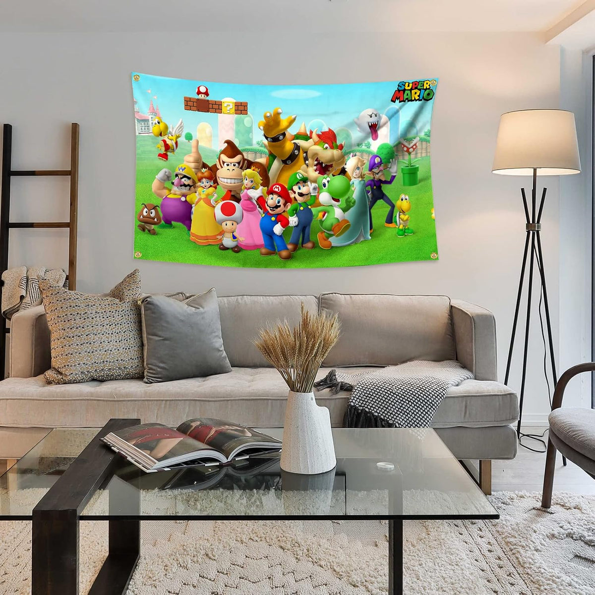 AOFDLAT Super Mario Classic Game Flag Tapestry – 3x5 Ft - Flex Gamingproduct_type