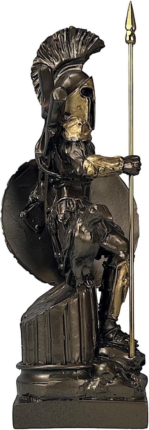 Ares / Mars God of War Statue – Cast Alabaster, Bronze Effect, Handmade in Greece - Flex Gamingproduct_type