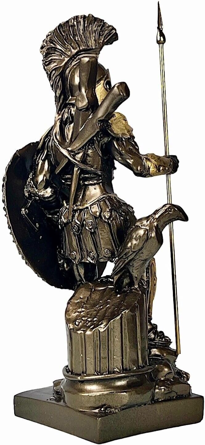 Ares / Mars God of War Statue – Cast Alabaster, Bronze Effect, Handmade in Greece - Flex Gamingproduct_type