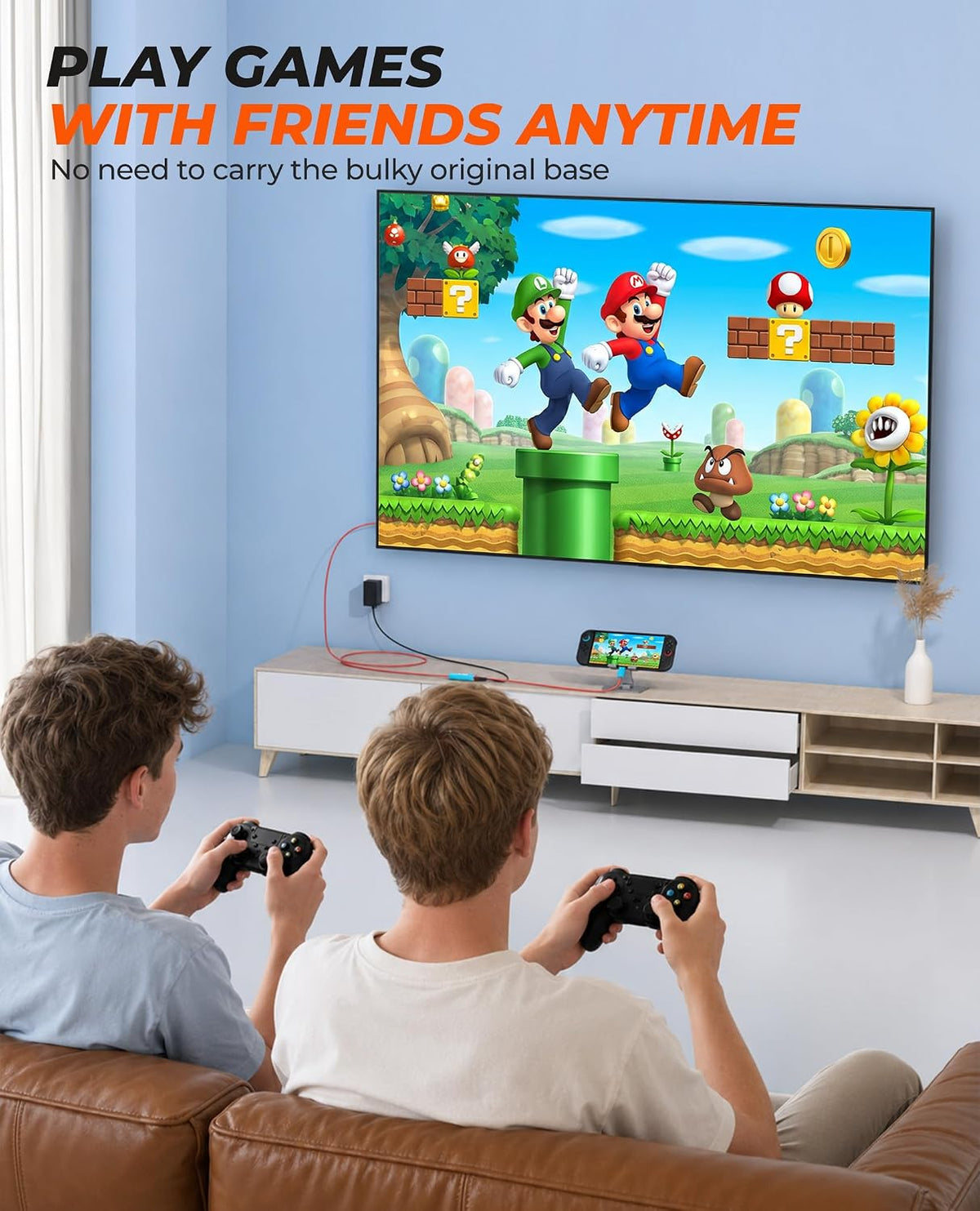 Arleedyn Switch 2 Portable TV Dock Adapter – USB-C to HDMI 4K/60Hz with 100W PD Charging - Flex Gamingproduct_type