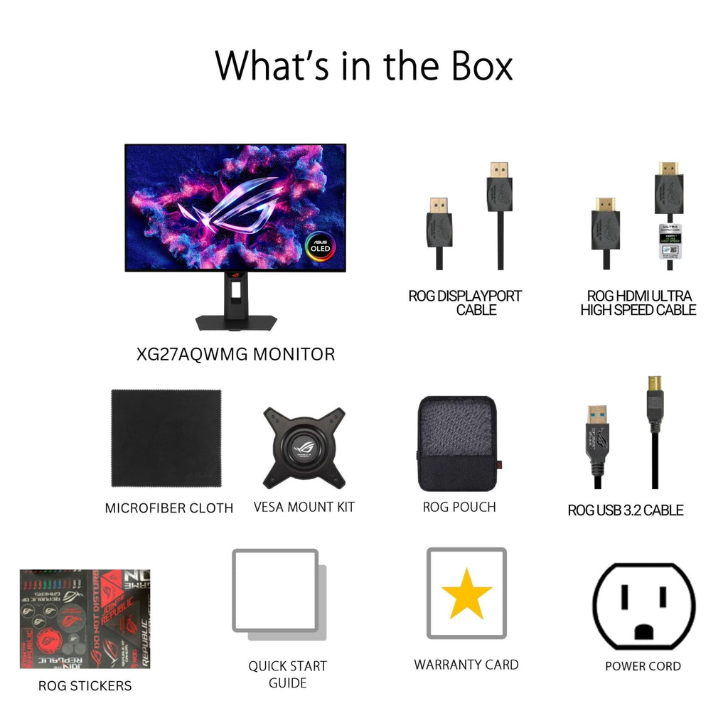ASUS ROG Swift OLED Gaming Monitor – 4 Styles - Flex Gamingproduct_type