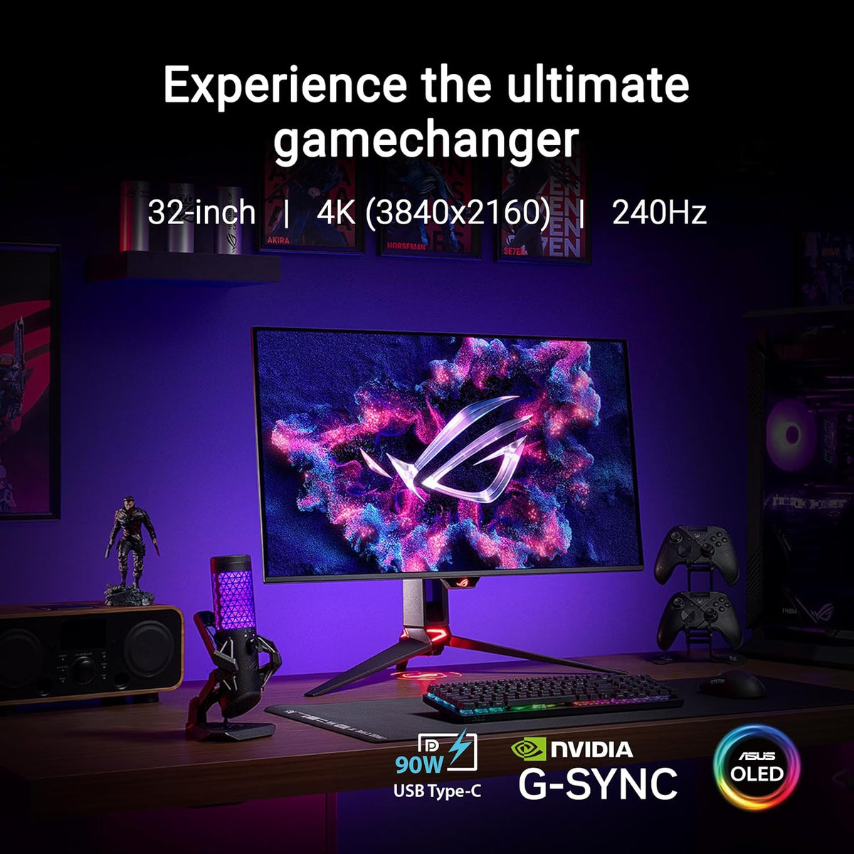 ASUS ROG Swift OLED PG32UCDM 32" 4K QD-OLED Gaming Monitor - Flex Gamingproduct_type