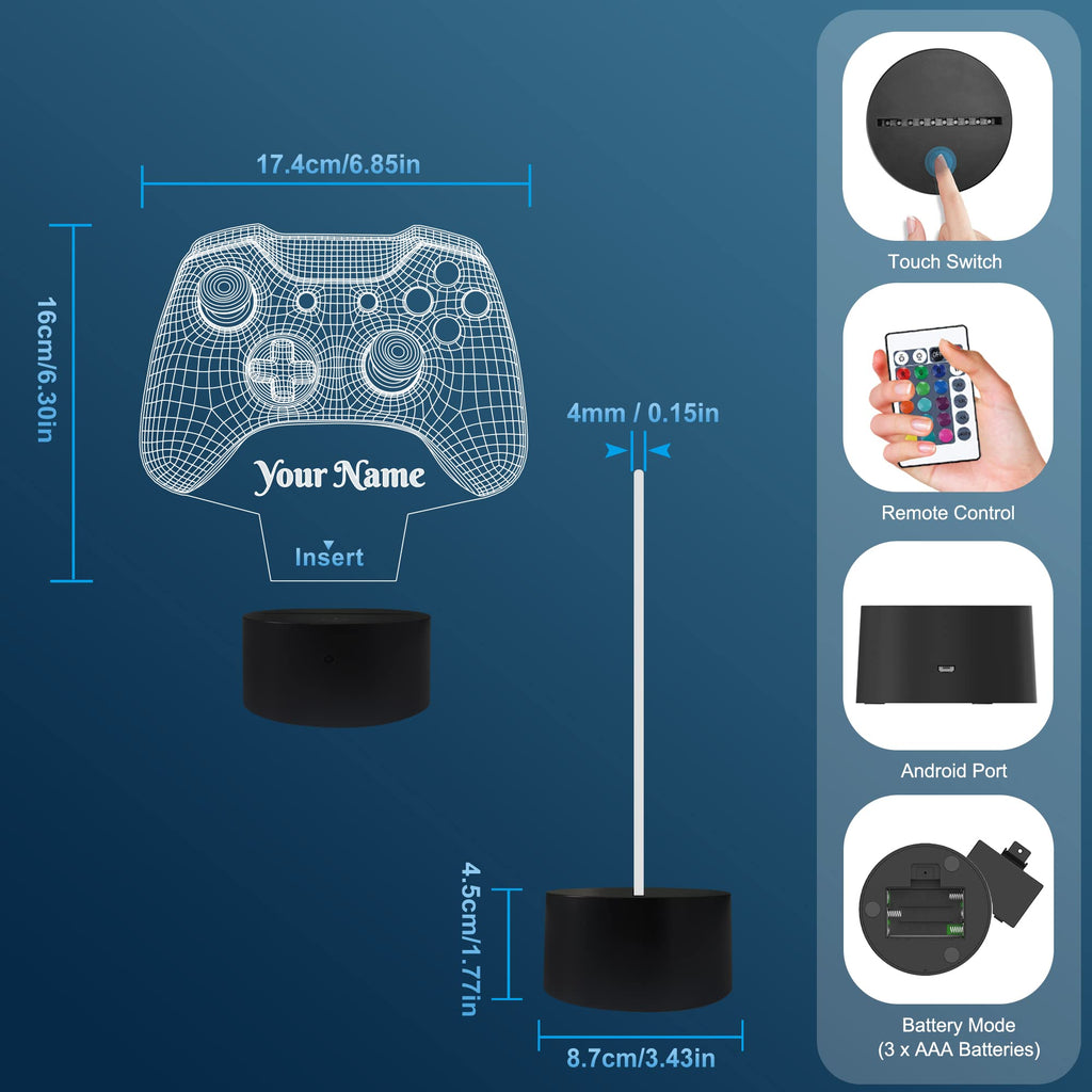 Attivolife 3D Illusion Acrylic Night Light – 8 Designs - Flex Gamingproduct_type