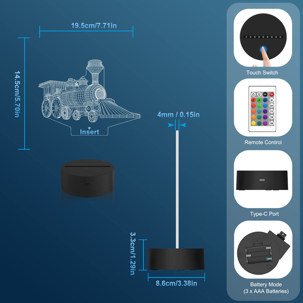Attivolife 3D Illusion Acrylic Night Light – 8 Designs - Flex Gamingproduct_type