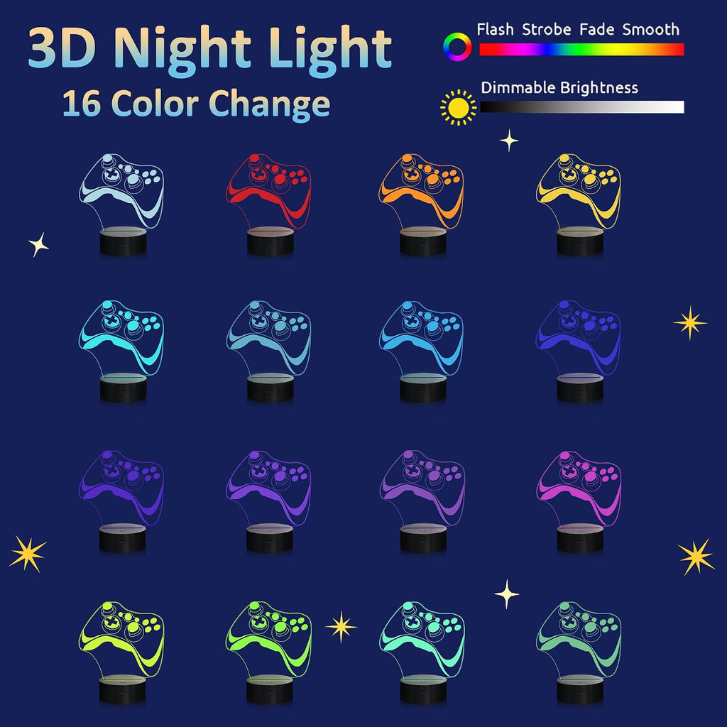 Attivolife 3D Illusion Acrylic Night Light – 8 Designs - Flex Gamingproduct_type