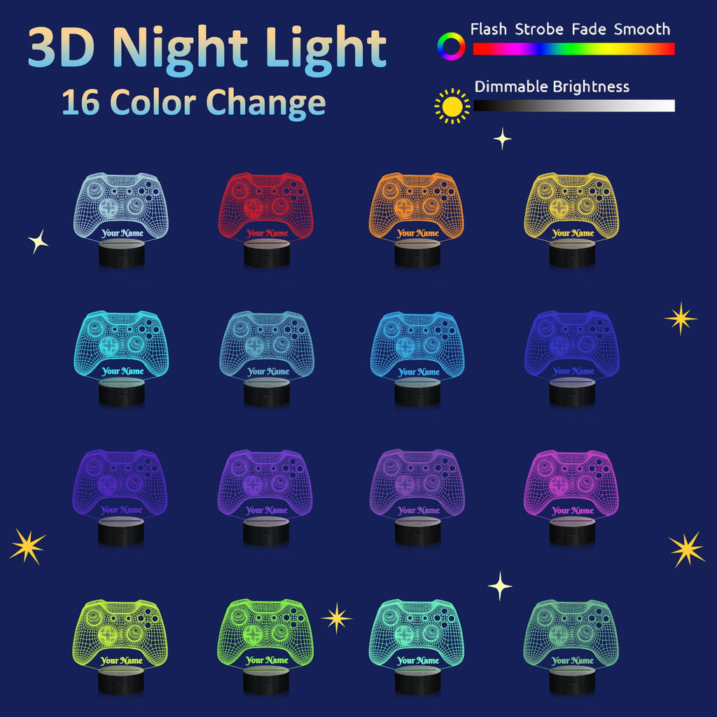 Attivolife 3D Illusion Acrylic Night Light – 8 Designs - Flex Gamingproduct_type