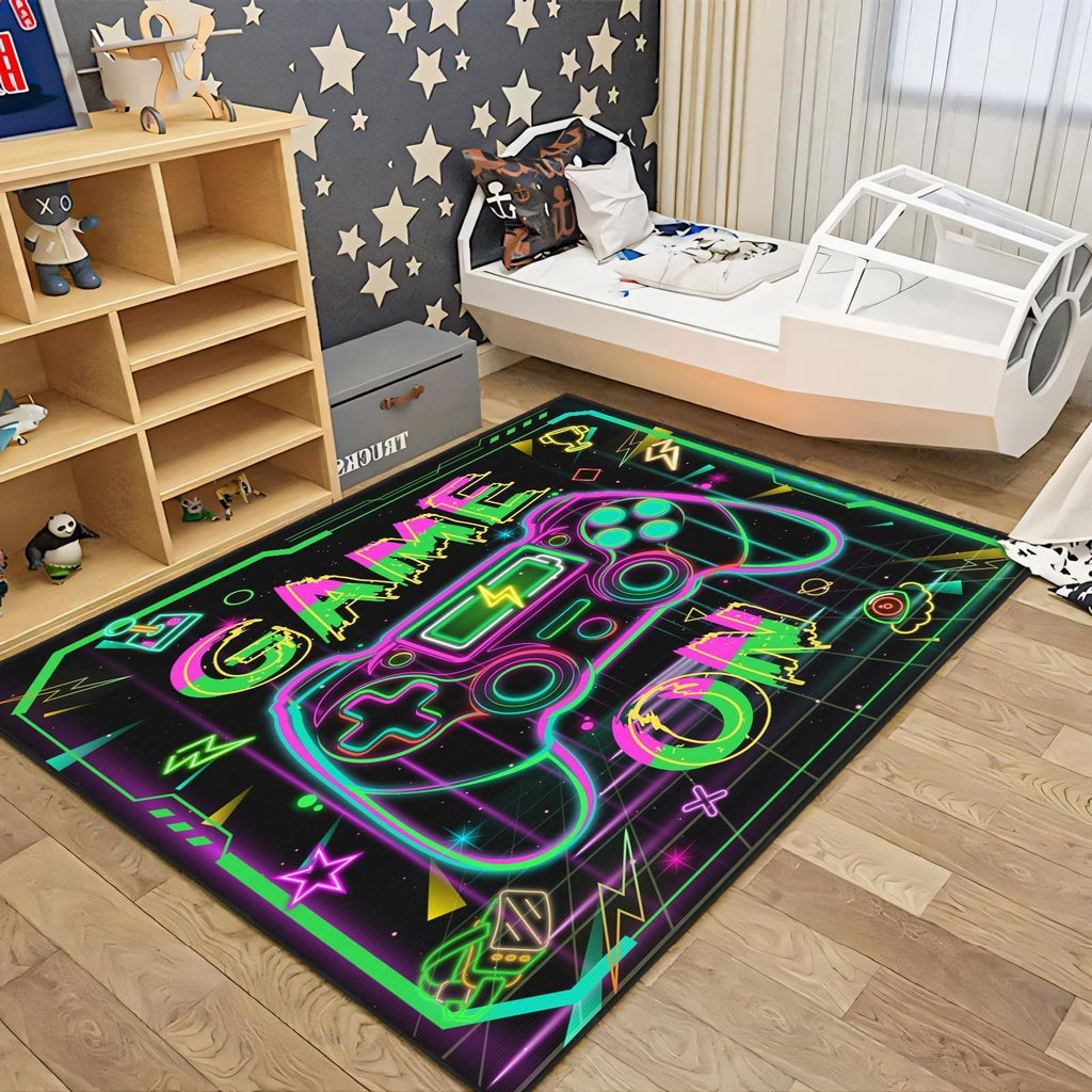 Auetwyona Gaming Area Rug – Gamepad Design, Non-Slip – 2 Sizes & 6 Designs - Flex Gamingproduct_type