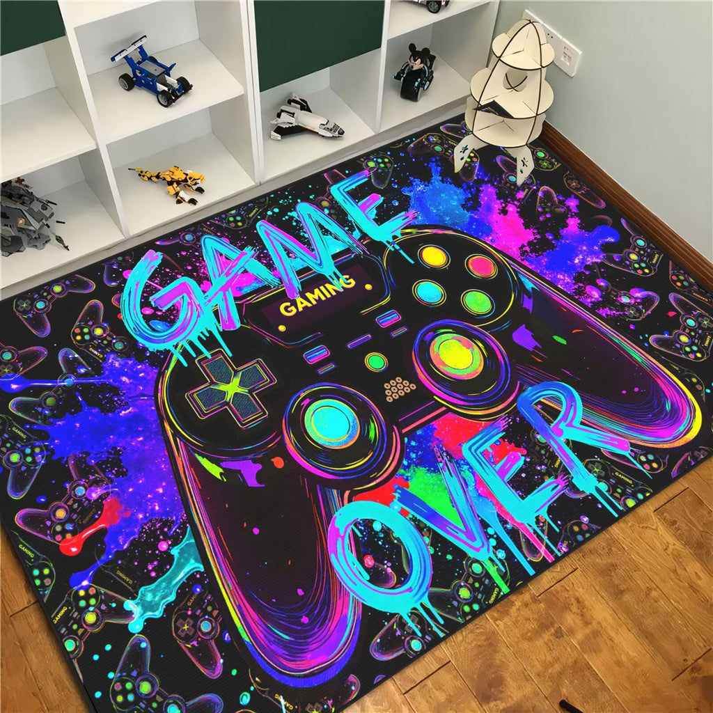Auetwyona Gaming Area Rug – Gamepad Design, Non-Slip – 2 Sizes & 6 Designs - Flex Gamingproduct_type