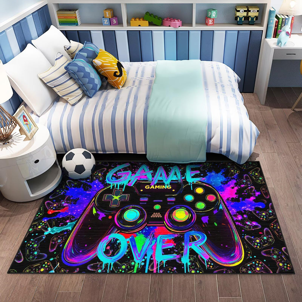 Auetwyona Gaming Area Rug – Gamepad Design, Non-Slip – 2 Sizes & 6 Designs - Flex Gamingproduct_type