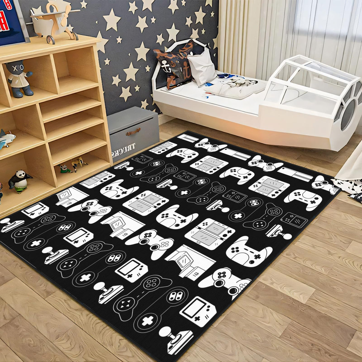 Auetwyona Gaming Area Rug – Gamepad Design, Non-Slip – 2 Sizes & 6 Designs - Flex Gamingproduct_type
