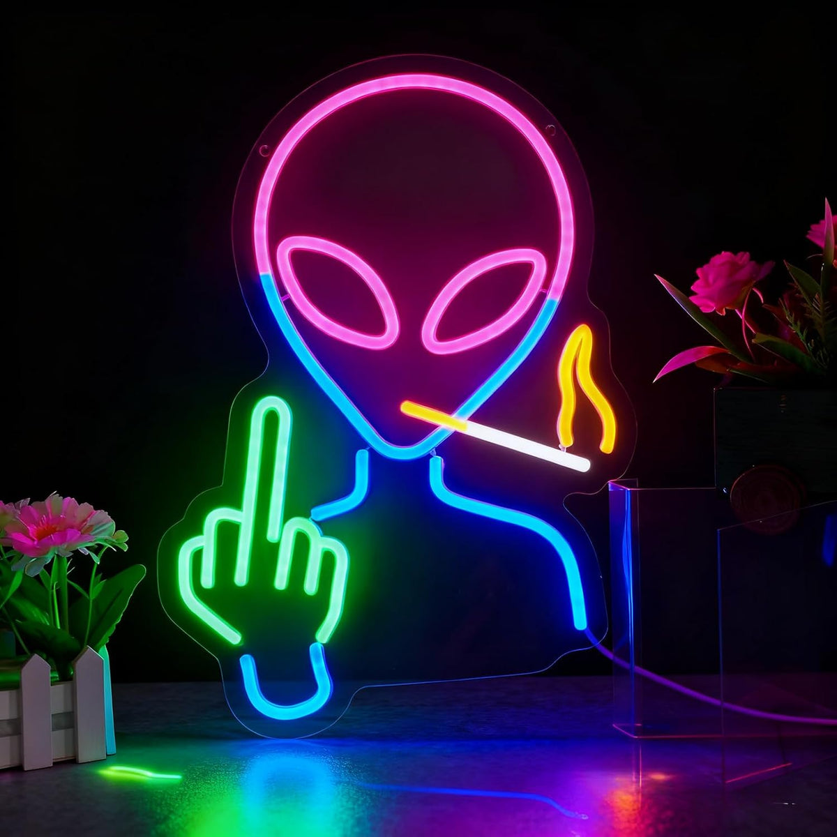 AuraCraft Alien LED Neon Sign - Flex Gamingproduct_type