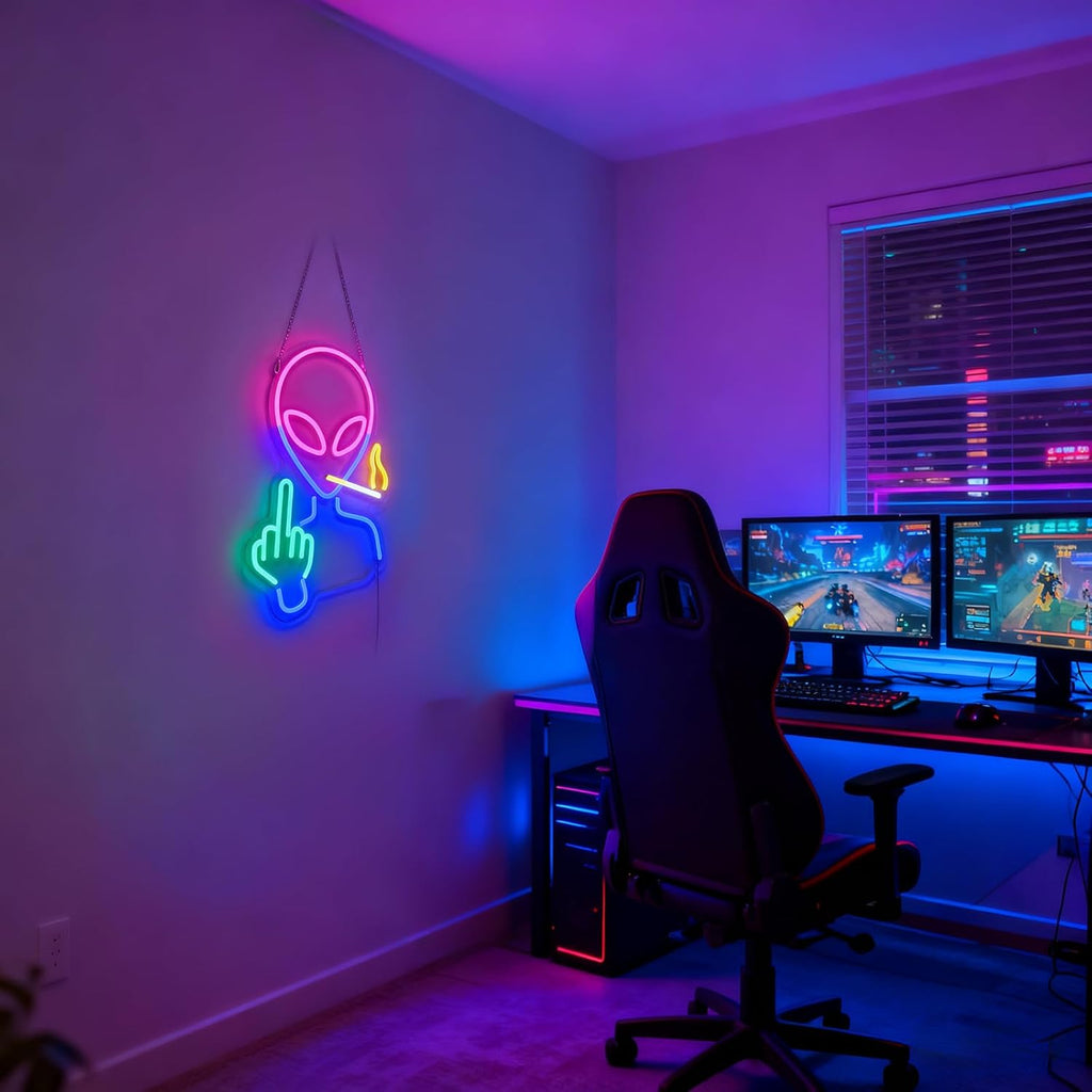 AuraCraft Alien LED Neon Sign - Flex Gamingproduct_type