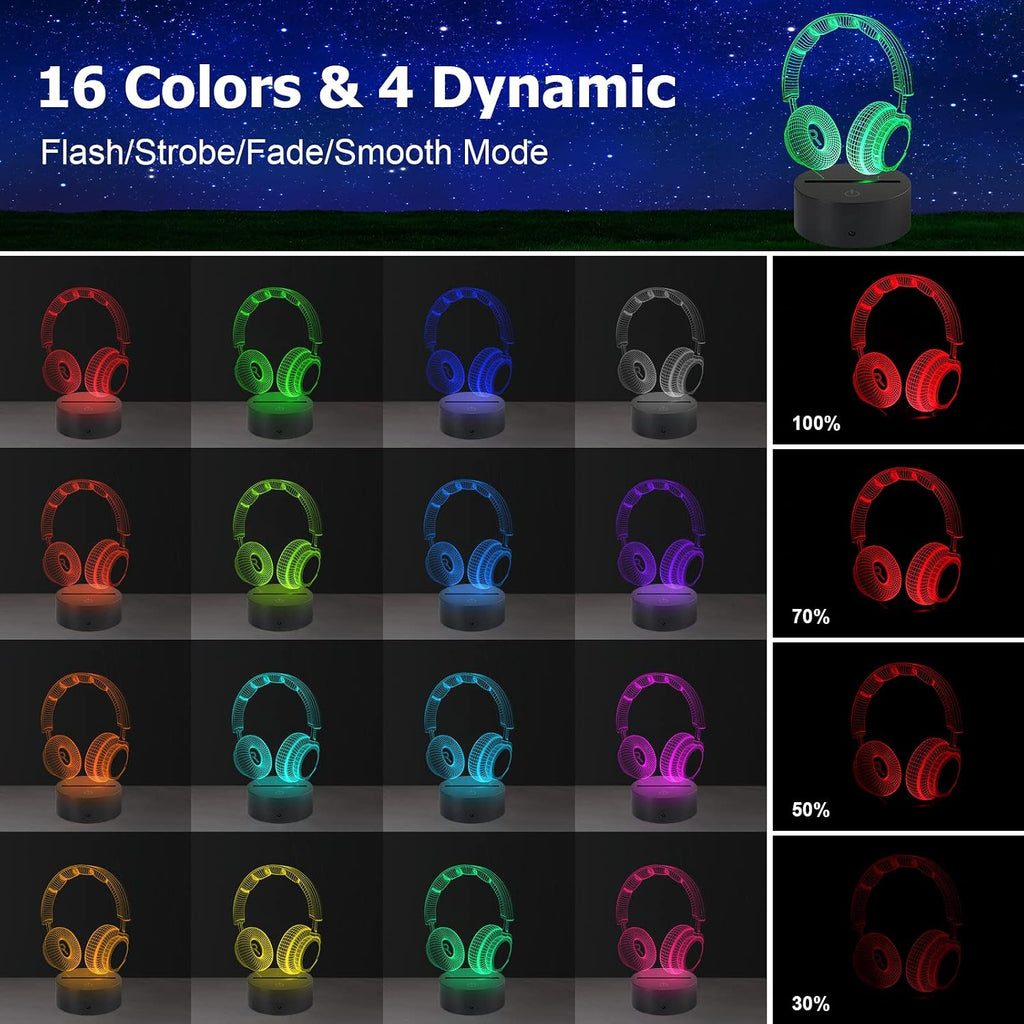 AZIMOM 3D Illusion Night Light – 5 Designs - Flex Gamingproduct_type