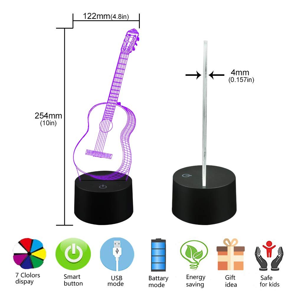 AZIMOM 3D Illusion Night Light – 5 Designs - Flex Gamingproduct_type