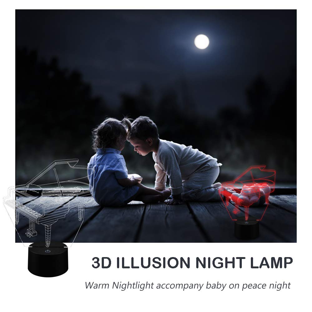 AZIMOM 3D Illusion Night Light – 5 Designs - Flex Gamingproduct_type