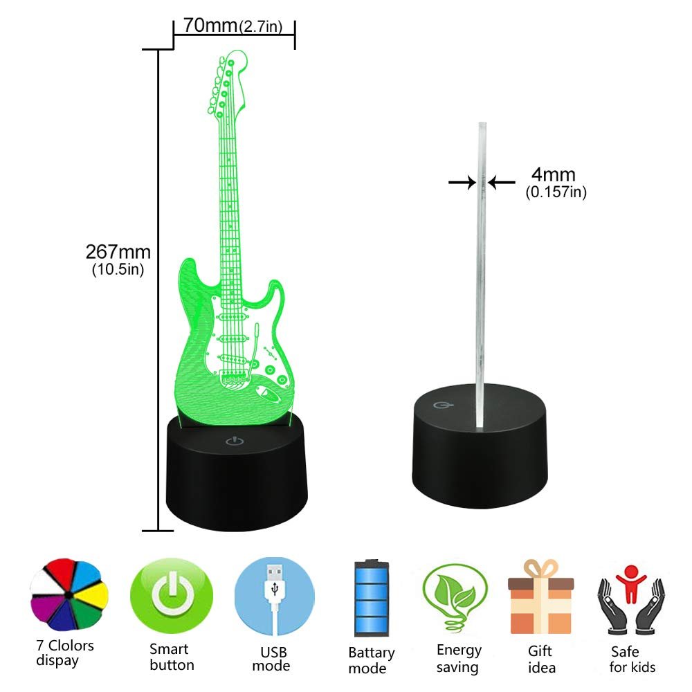 AZIMOM 3D Illusion Night Light – 5 Designs - Flex Gamingproduct_type
