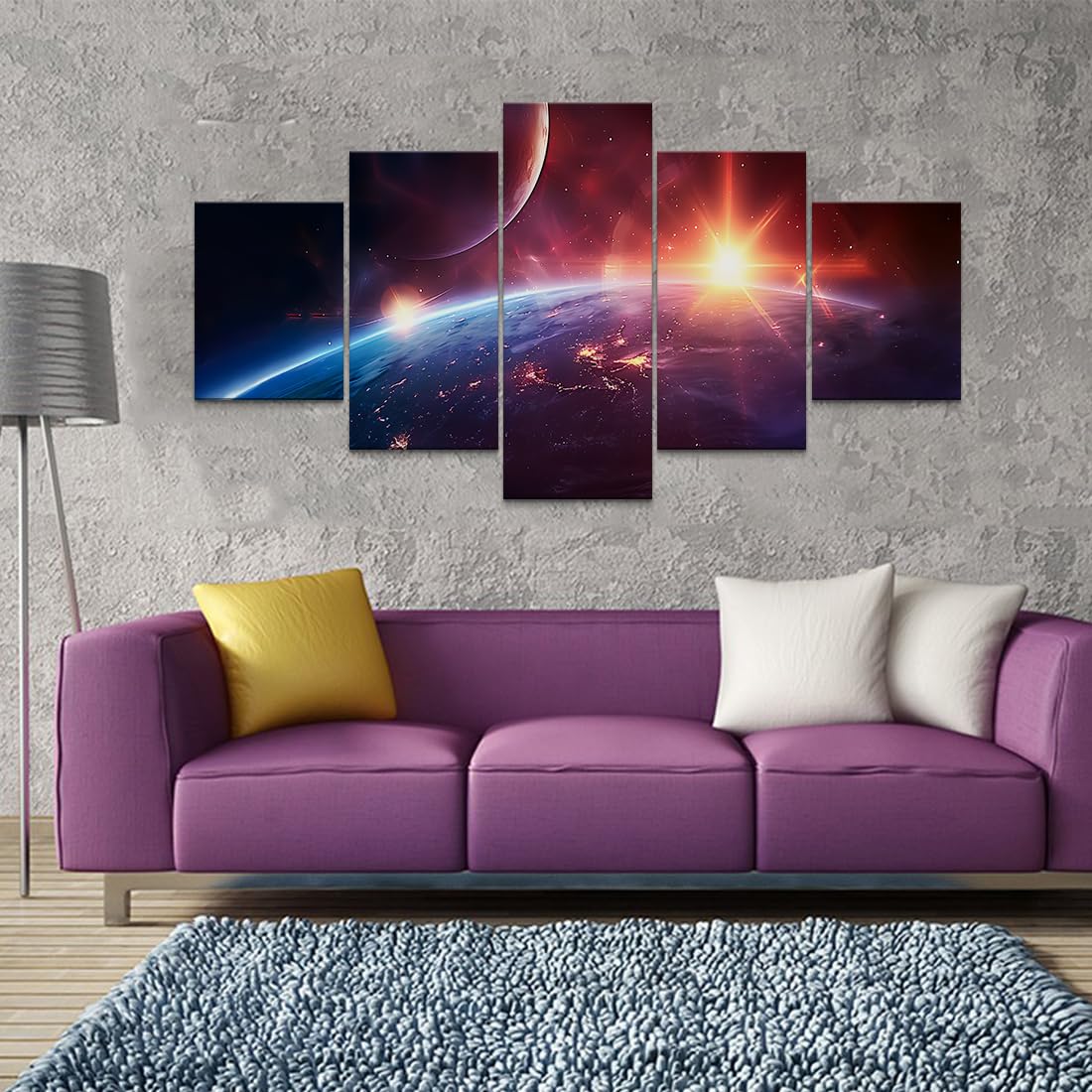 Balrog & Gandalf 5-Panel Canvas Wall Art – 3 Sizes - Flex Gamingproduct_type