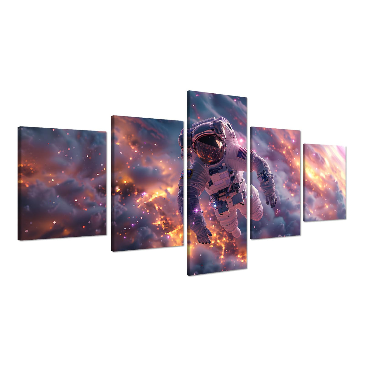 Balrog & Gandalf 5-Panel Canvas Wall Art – 3 Sizes - Flex Gamingproduct_type