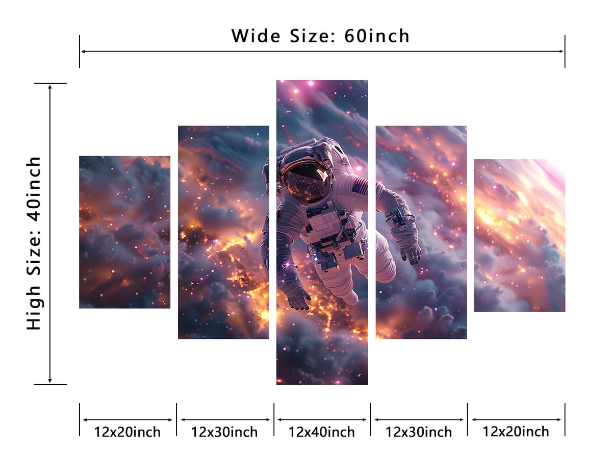 Balrog & Gandalf 5-Panel Canvas Wall Art – 3 Sizes - Flex Gamingproduct_type