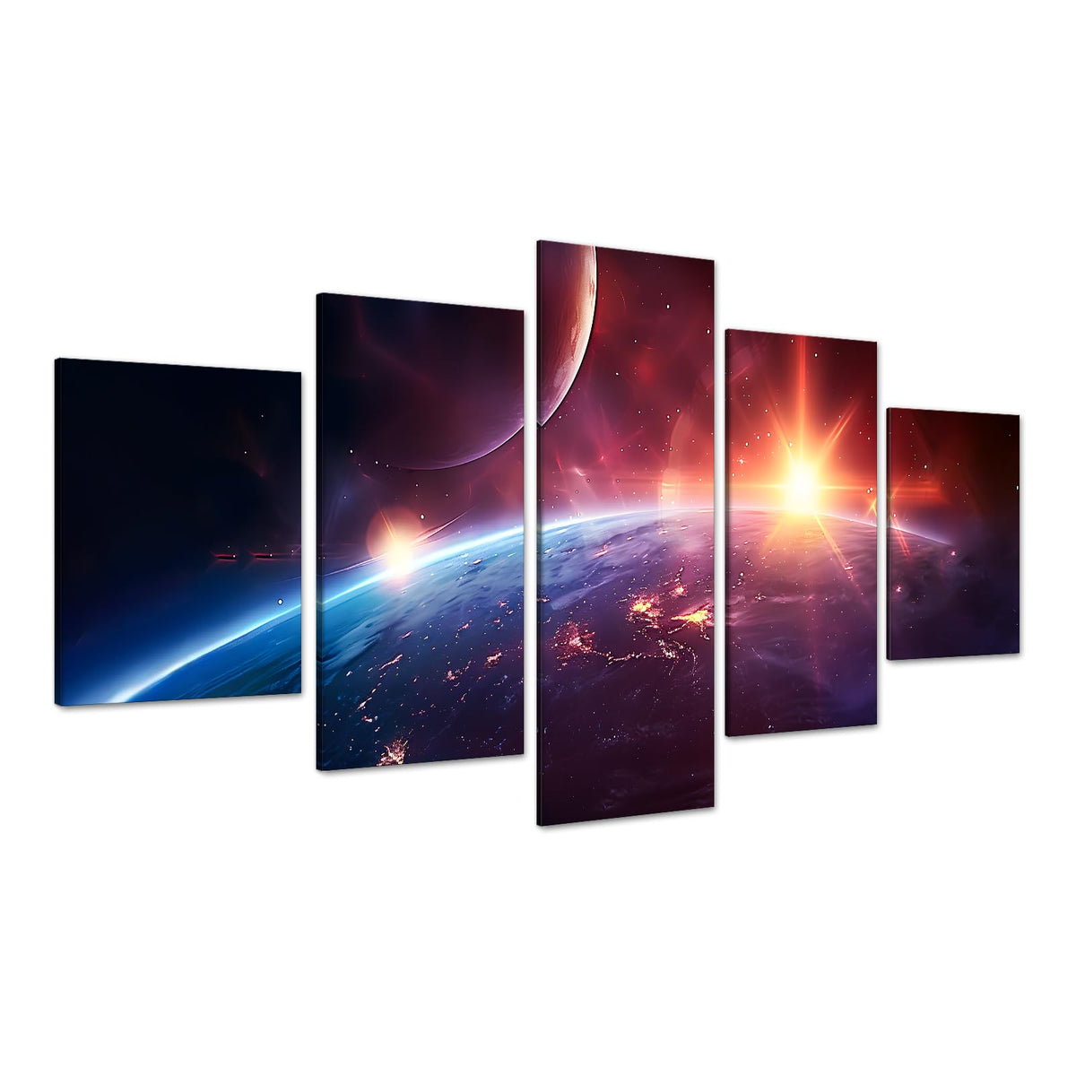 Balrog & Gandalf 5-Panel Canvas Wall Art – 3 Sizes - Flex Gamingproduct_type