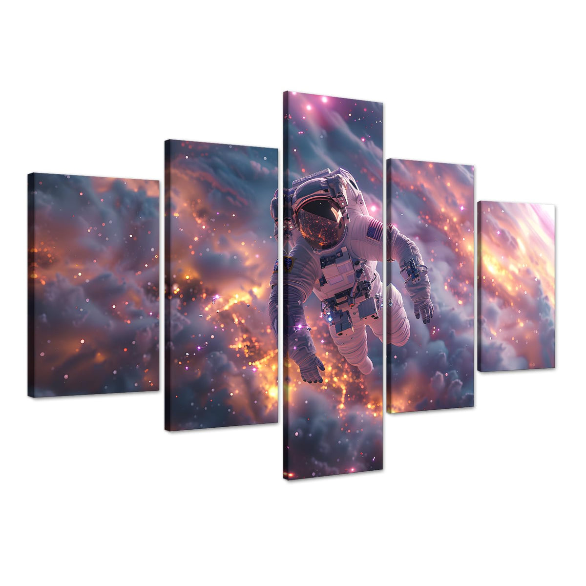 Balrog & Gandalf 5-Panel Canvas Wall Art – 3 Sizes - Flex Gamingproduct_type