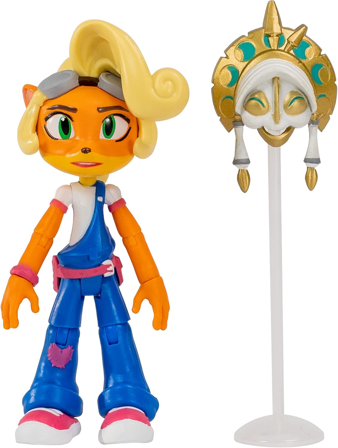 Bandai Crash Bandicoot Coco Bandicoot Action Figure with Mask & Stand – 11cm - Flex Gamingproduct_type