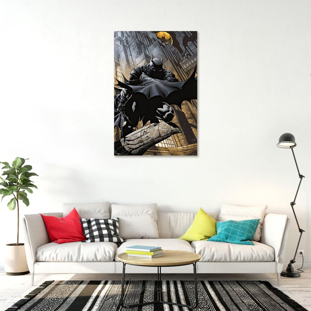 Batman DC Comics Dark Knight Crouching on Gargoyle Poster - Flex Gamingproduct_type