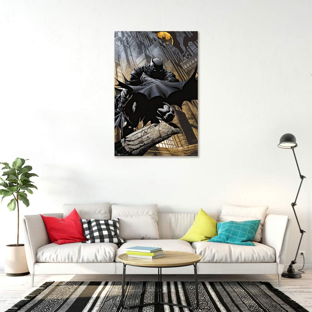 Batman DC Comics Dark Knight Crouching on Gargoyle Poster - Flex Gamingproduct_type