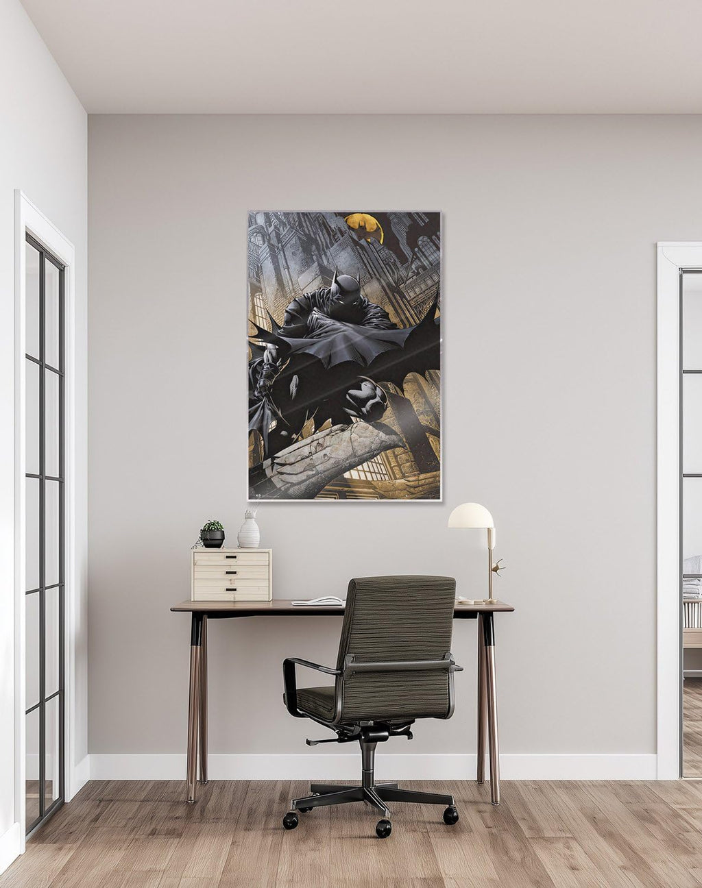 Batman DC Comics Dark Knight Crouching on Gargoyle Poster - Flex Gamingproduct_type