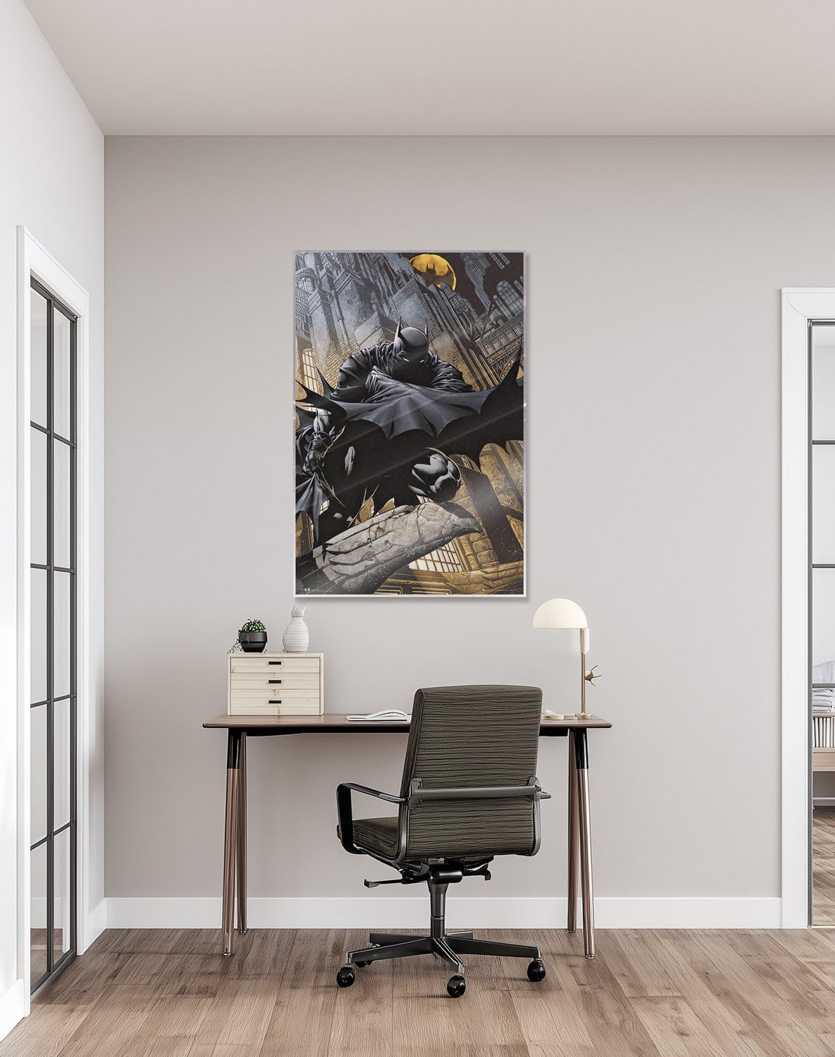 Batman DC Comics Dark Knight Crouching on Gargoyle Poster - Flex Gamingproduct_type