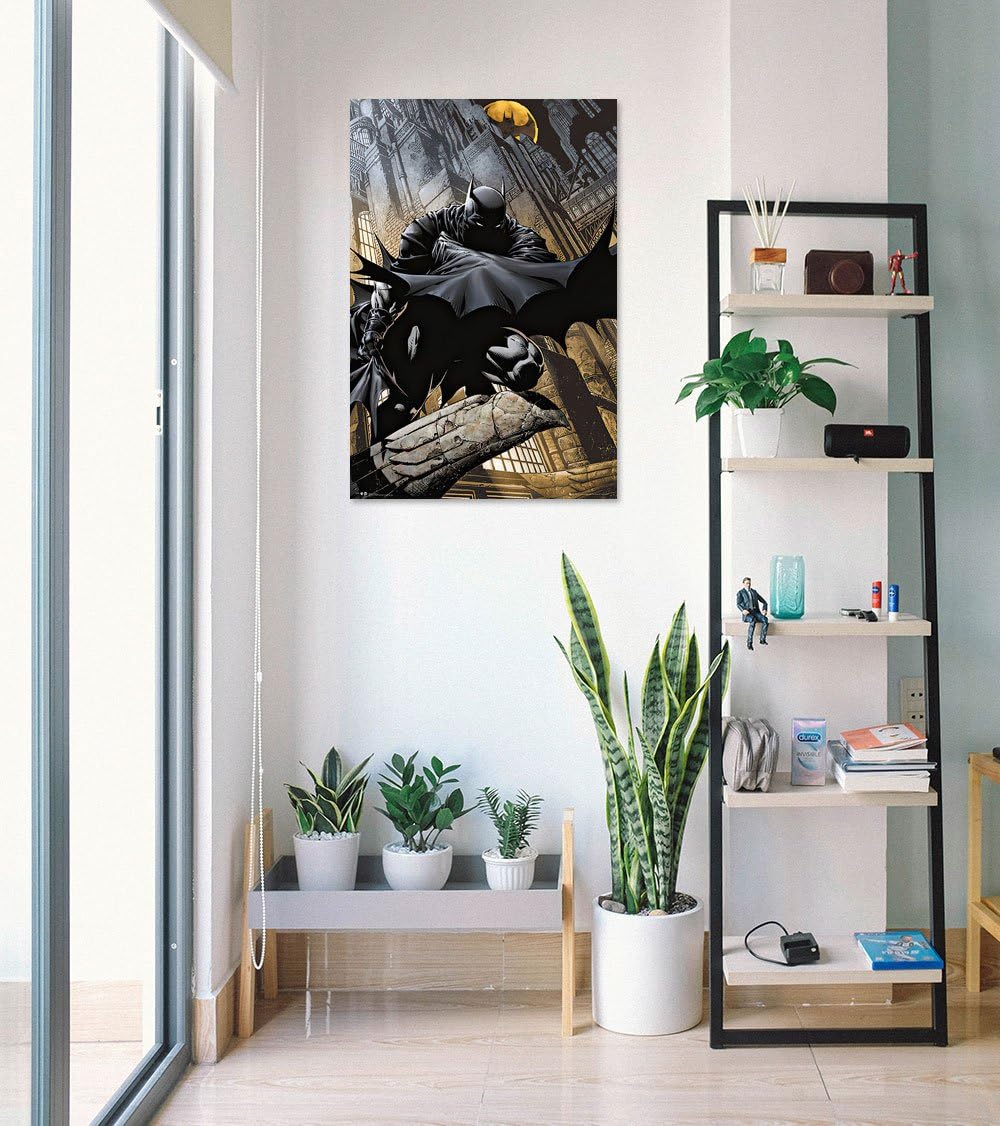 Batman DC Comics Dark Knight Crouching on Gargoyle Poster - Flex Gamingproduct_type