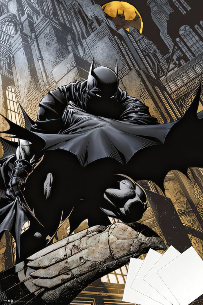 Batman DC Comics Dark Knight Crouching on Gargoyle Poster - Flex Gamingproduct_type