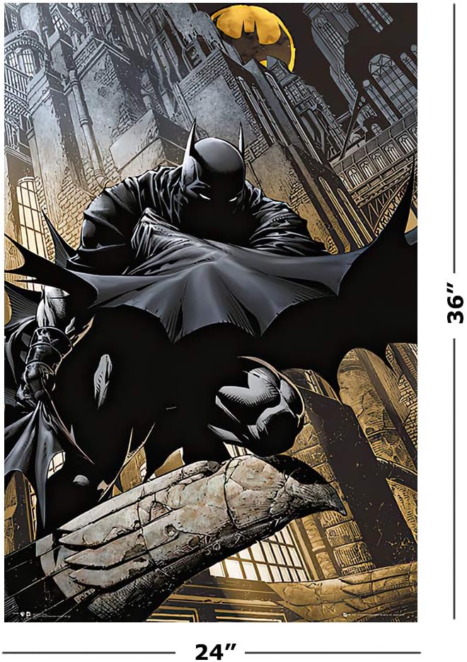 Batman DC Comics Dark Knight Crouching on Gargoyle Poster - Flex Gamingproduct_type