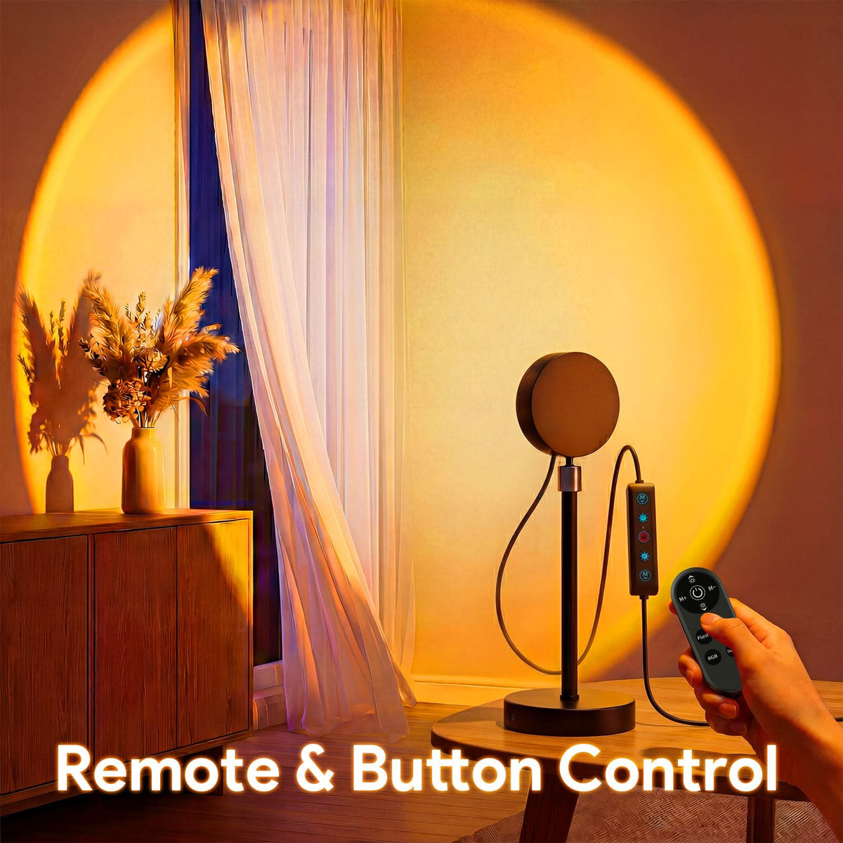 Bavcieu Sunset Lamp Projector, RGB, 360° Rotation, App & Remote – 3 Variants - Flex Gamingproduct_type