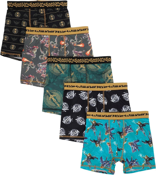 Bioworld The Legend of Zelda 5-Pack Boxer Briefs – 5 Sizes - Flex Gamingproduct_type