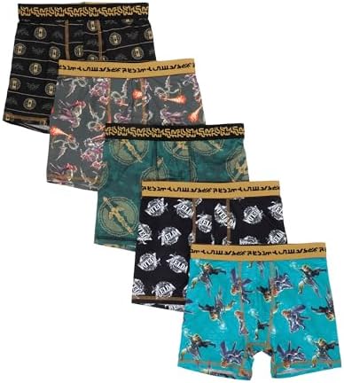 Bioworld The Legend of Zelda 5-Pack Boxer Briefs – 5 Sizes - Flex Gamingproduct_type