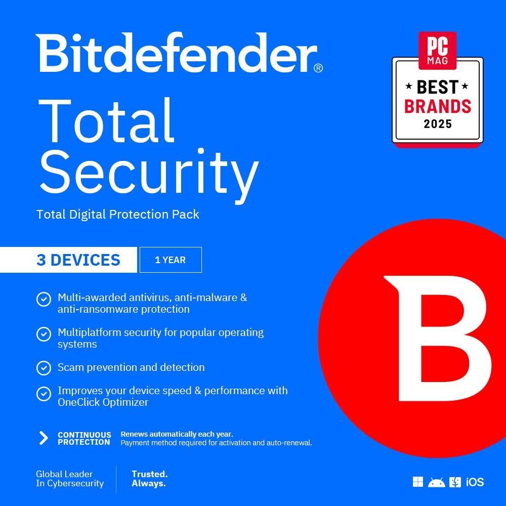 Bitdefender Total Security – 7 Plans - Flex Gamingproduct_type