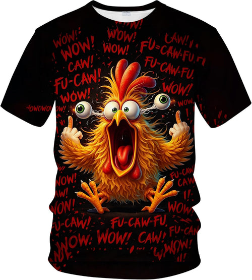 Blissboy Funny Chicken Graphic Tee – 3 Colors & 7 Sizes - Flex Gamingproduct_type