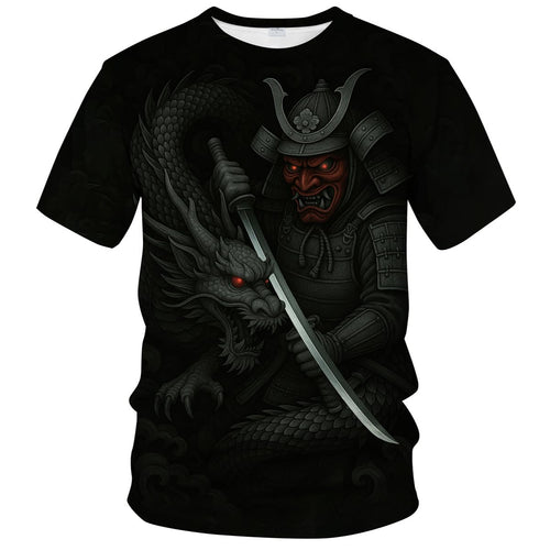 Blissboy Japanese Samurai Graphic Tee – 7 Sizes, 13 Colors - Flex Gamingproduct_type