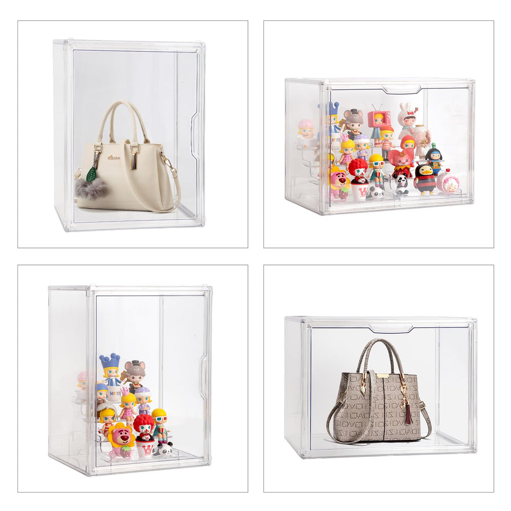 BOHOIDEE 3-Tier Clear Acrylic Display Case with Magnetic Door – Multiple Sizes - Flex Gamingproduct_type